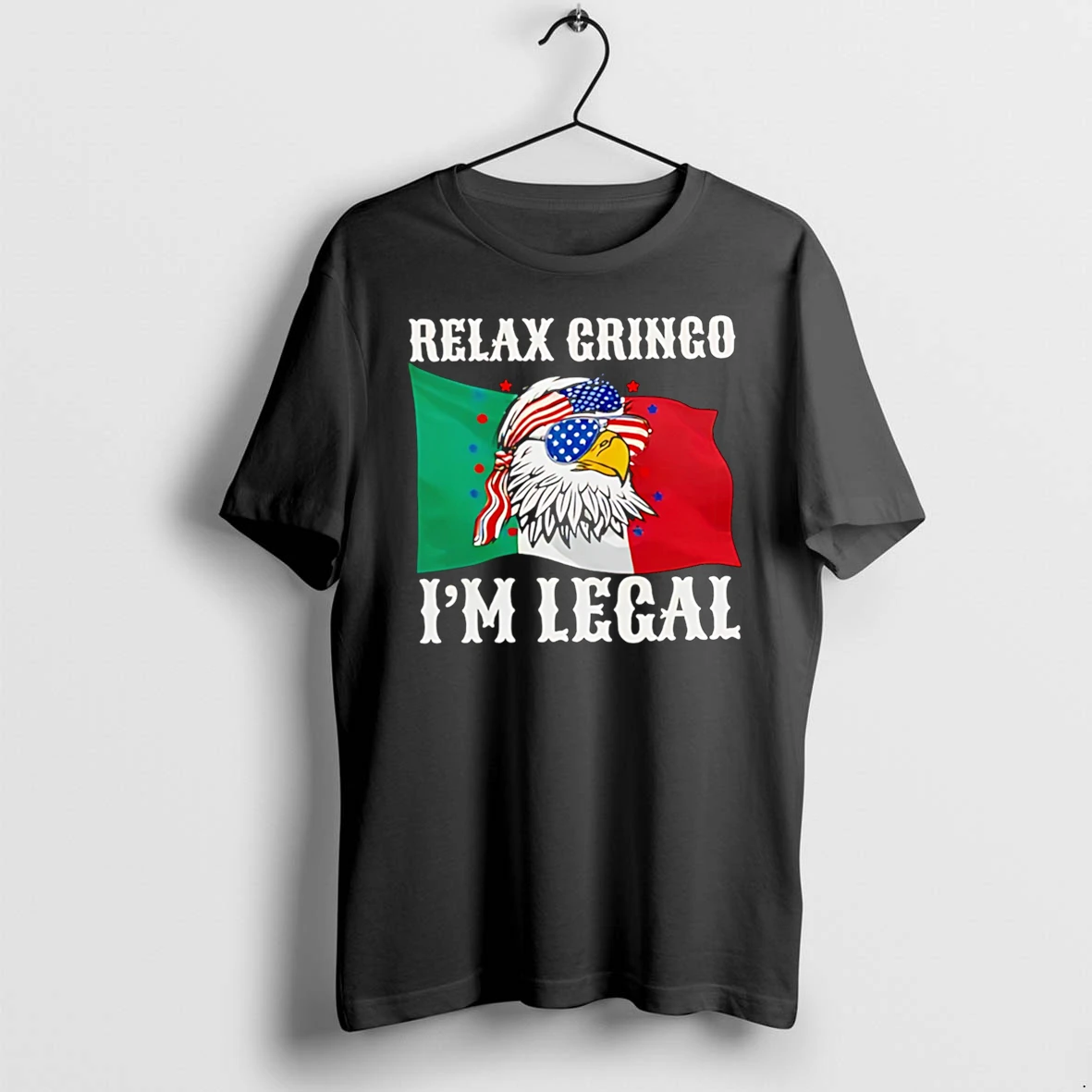 Officials Relax Gringo Im Legal American Bald Eagle Flag Graphic Premium T Shirt Sweatshirt Hoodie