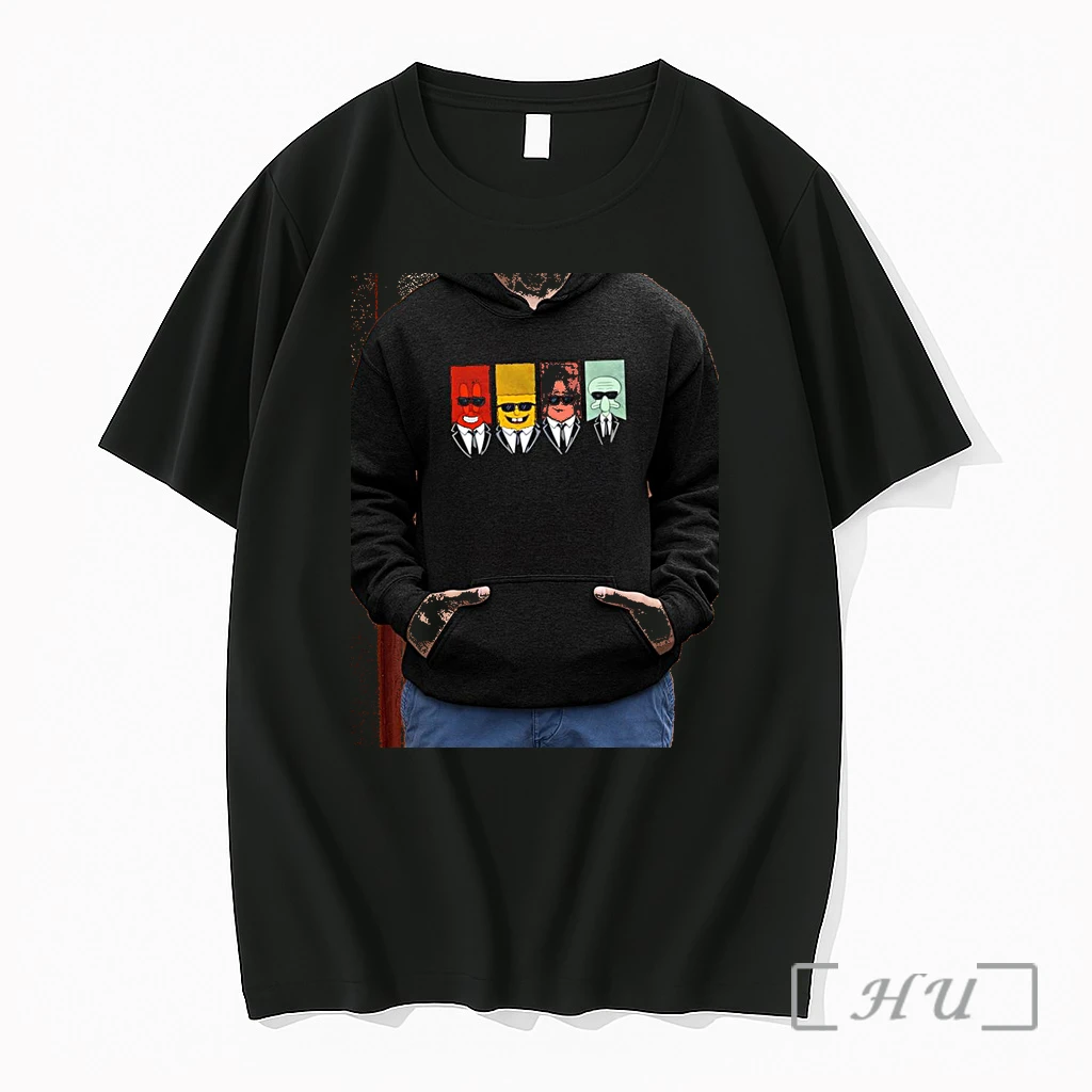 Officials Reservoir Dogs The Cartoon Character Is Wearing A Black Suit And Sunglasses Parody Premium T Shirts Sweater Hoodie
