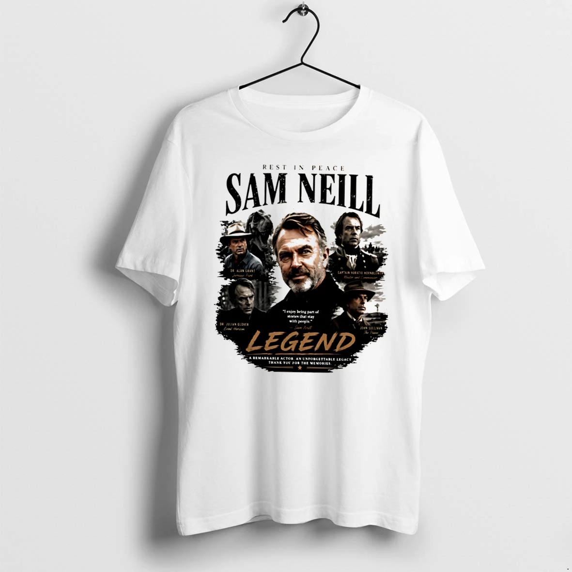 Officials Rest In Peace Sam Neill 1947 2026 Legend Tee Premium T Shirt Sweatshirt Hoodie