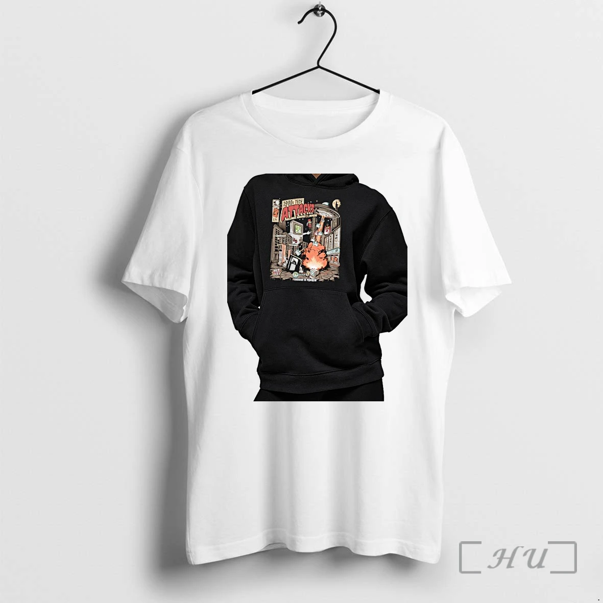 Officials Retro 1990s Tech Attacks Premium T Shirts Sweater Hoodie