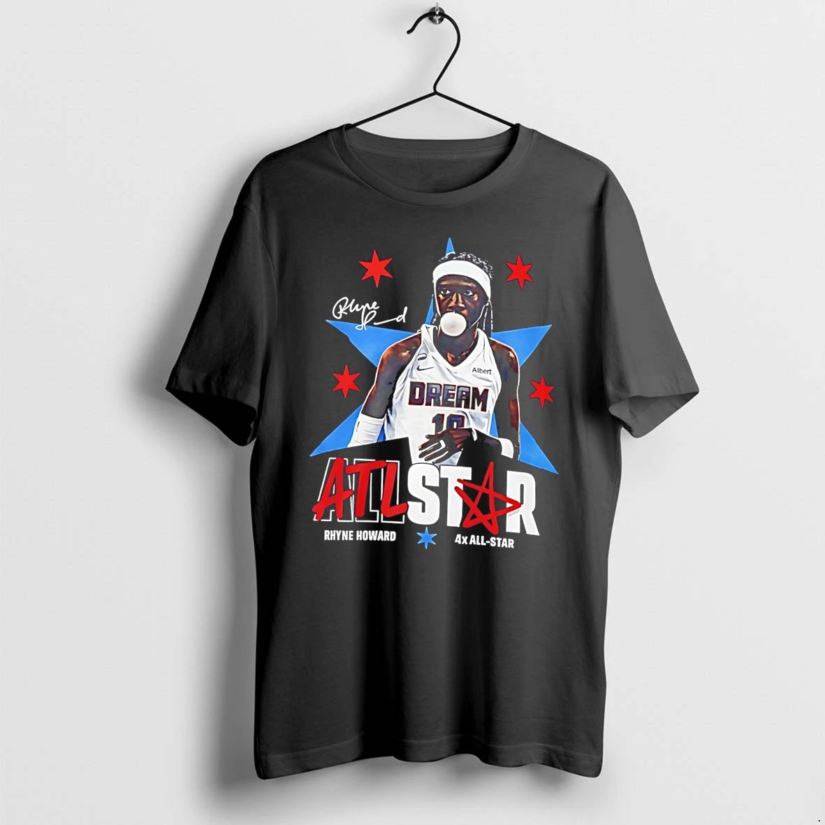 Officials Rhyne Howard 4x All Star Dream Basketball Signature Tee Premium T Shirt Sweatshirt Hoodie