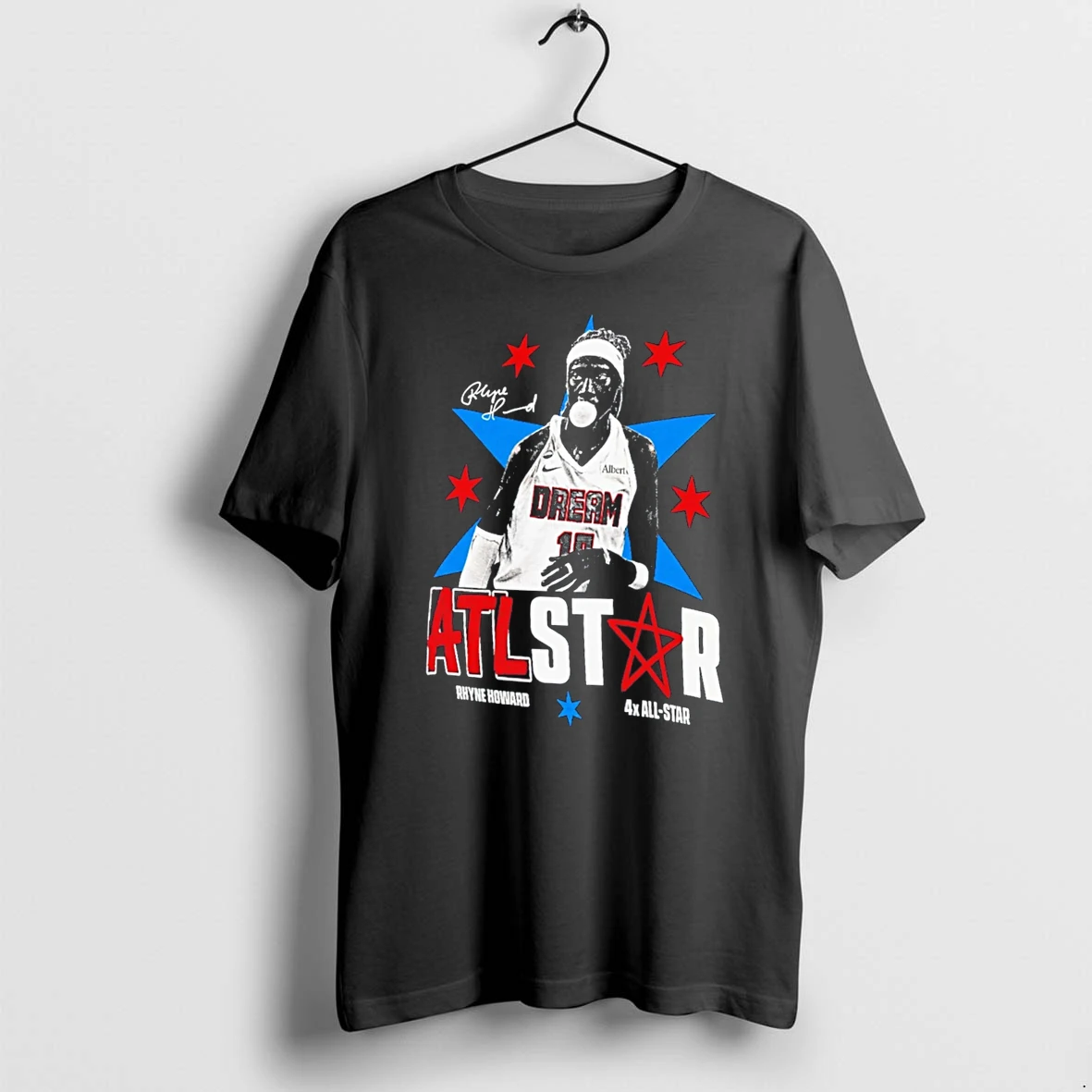 Officials Rhyne Howard Atlanta Dream 4x All Star Atlstar Signature Tee Premium T Shirt Sweatshirt Hoodie