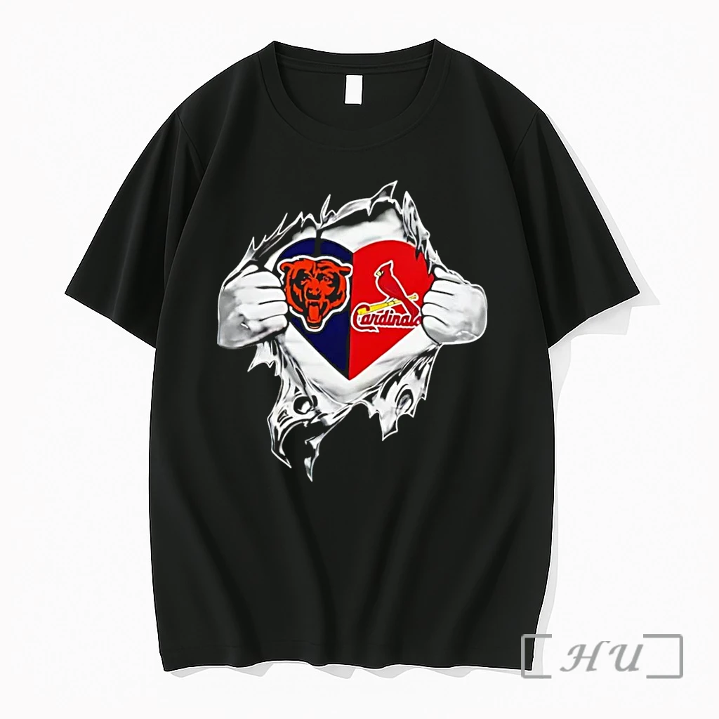 Officials Rip Away Heart Chicago Bears Saint Louis Cardinals Black Premium T Shirts Sweater Hoodie