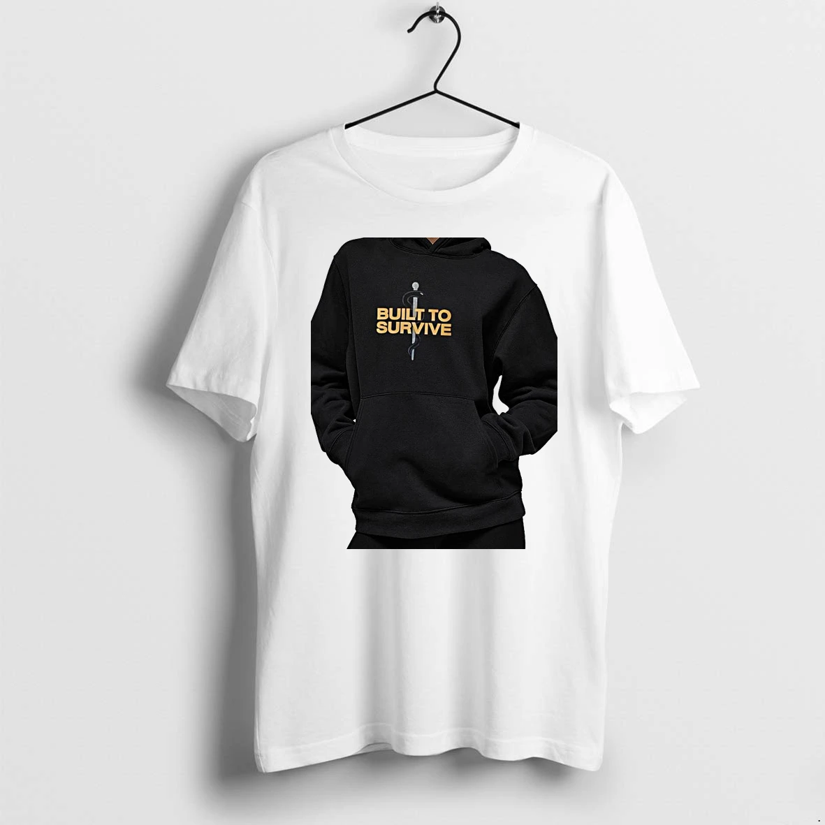 Officials Rod Of Asclepius Symbol Built To Survive Premium T Shirt Sweatshirt Hoodie
