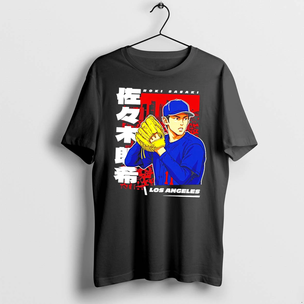 Officials Roki Sasaki Los Angeles 11 Anime Style Baseball Tee Premium T Shirt Sweatshirt Hoodie