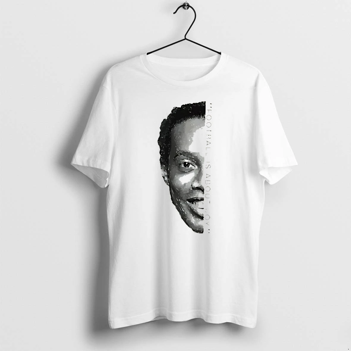 Officials Ronaldinho Football Is About Joy Soccer Legend Tee Premium T Shirt Sweatshirt Hoodie
