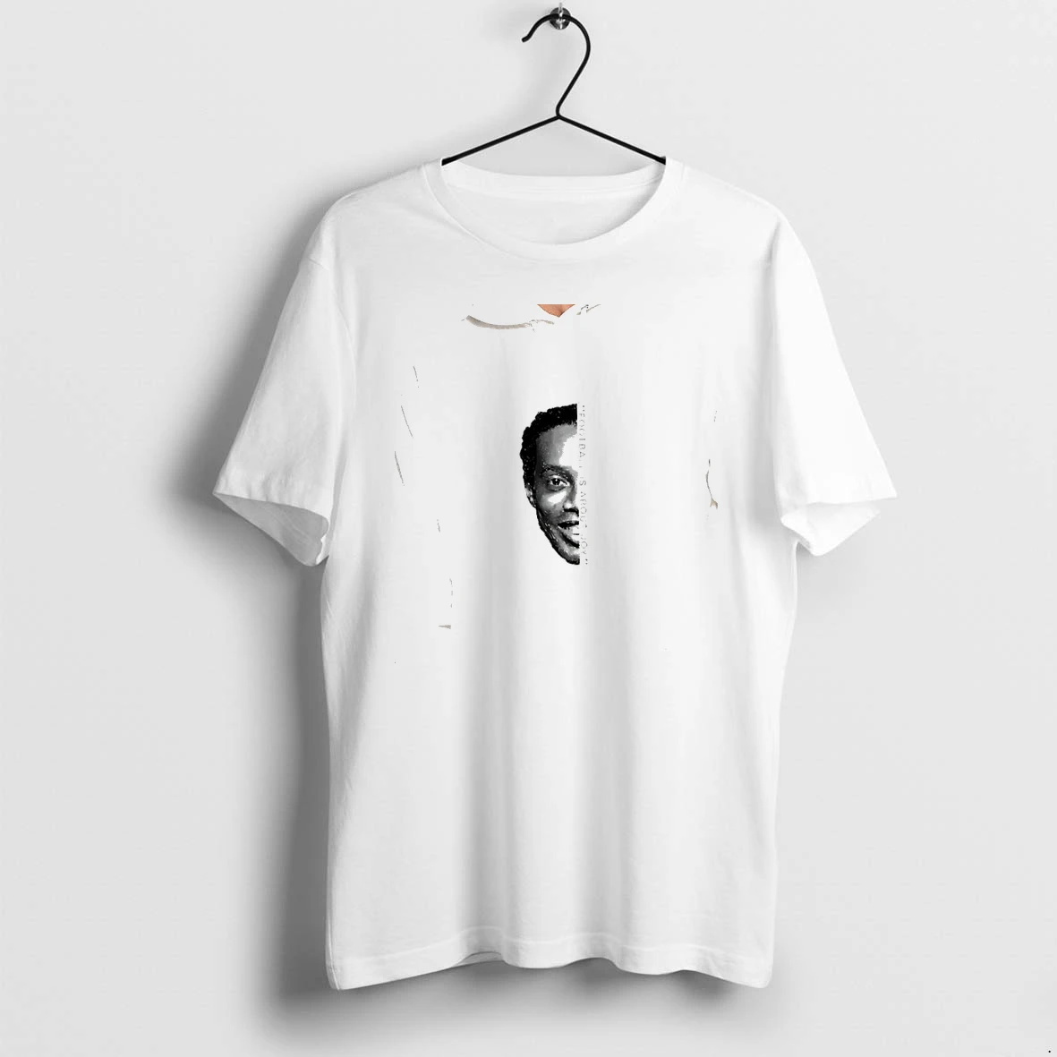 Officials Ronaldinho Gaucho Football Is About Joy Quote Half Face Portrait Half Face Premium T Shirt Sweatshirt Hoodie