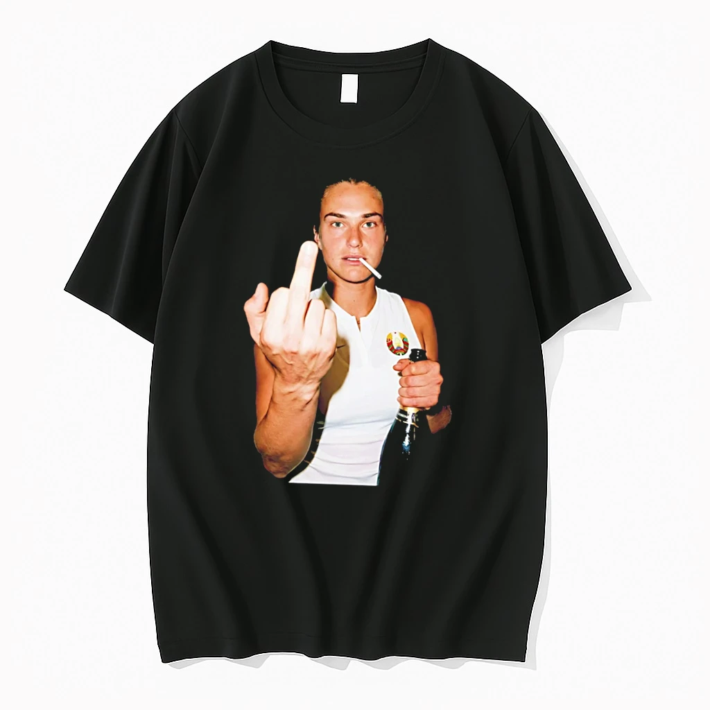 Officials Sabalenka Rebellious Film Tennis Middle Finger And Smoking Tee Premium T Shirt Sweatshirt Hoodie