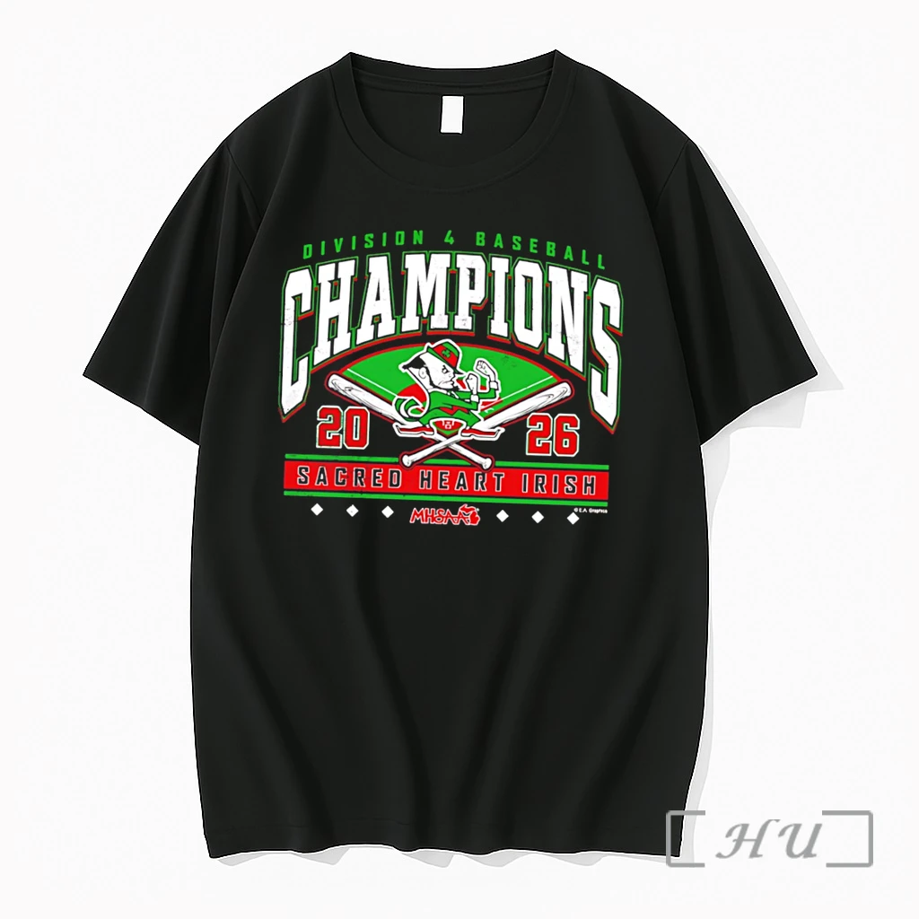Officials Sacred Heart Irish 2026 Mhsaa Baseball D4 Champions Tee Premium T Shirts Sweater Hoodie