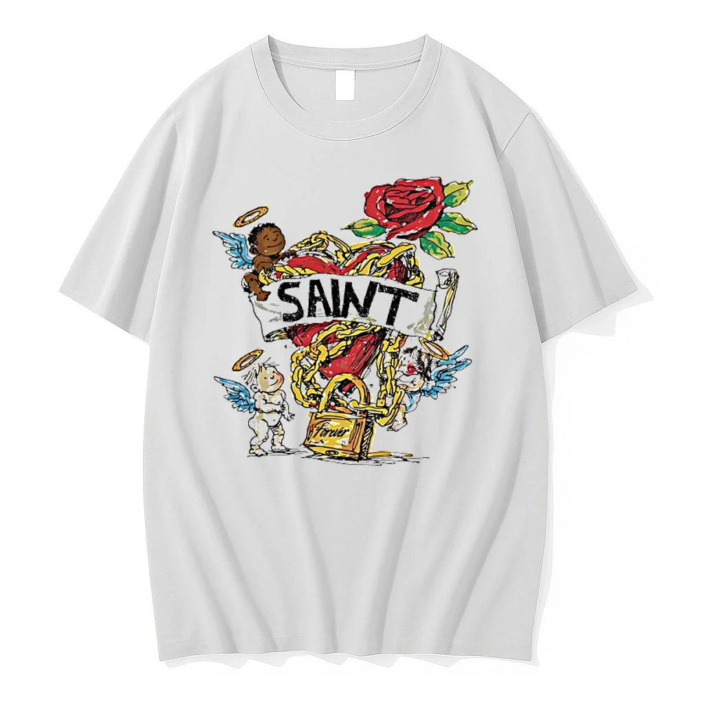 Officials Saint Forever Angel Cupid Rose Heart Premium T Shirt Sweatshirt Hoodie