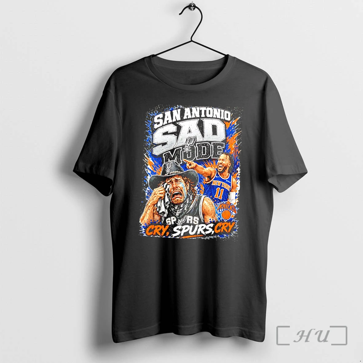 Officials San Antonio Spurs Sad Mode Cry Spurs Cry New York Knicks 2026 World Champions Tee Premium T Shirts Sweater Hoodie