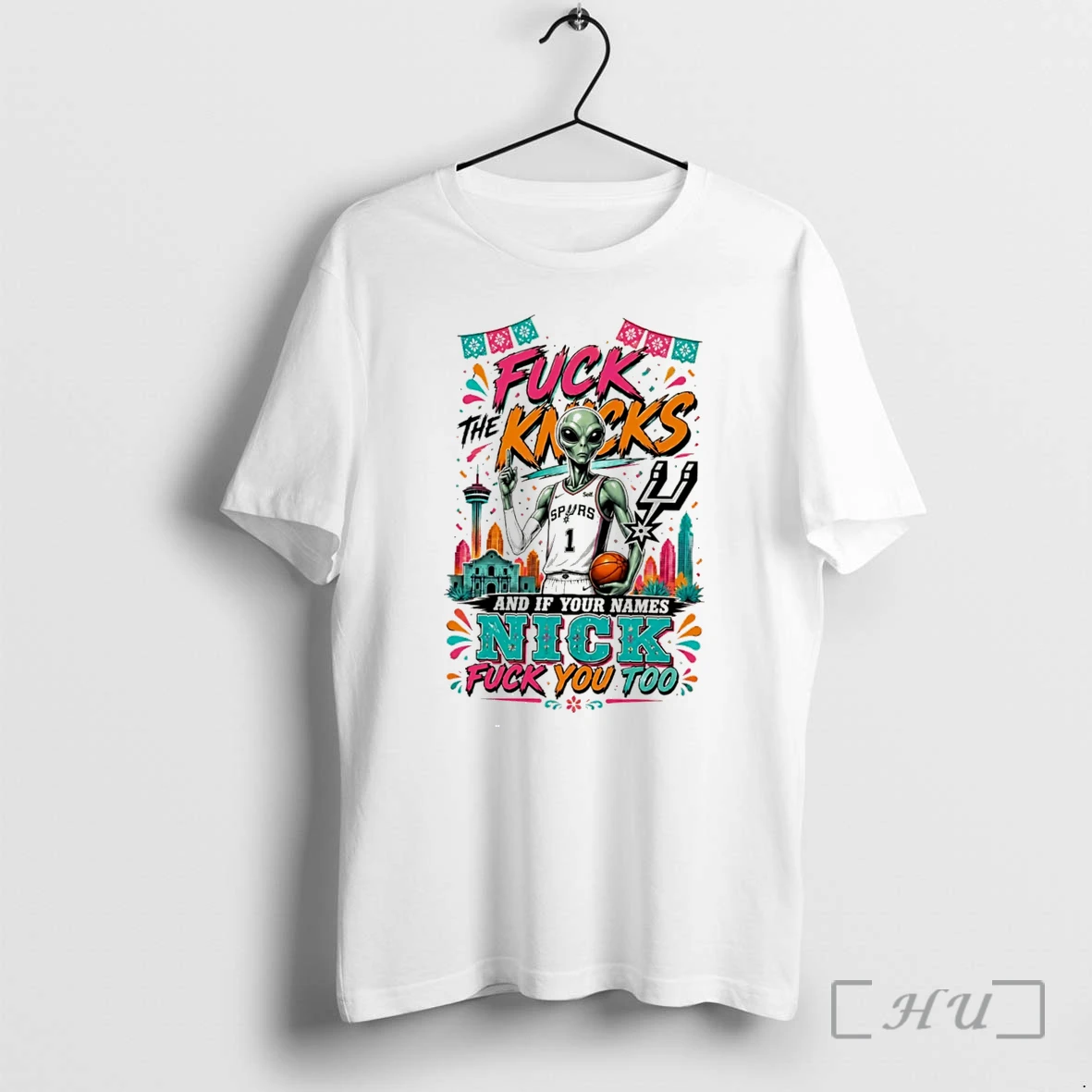Officials San Antonio Spurs Fuck The Knicks And If Your Names Nicks Fuck You Too Tee Premium T Shirts Sweater Hoodie
