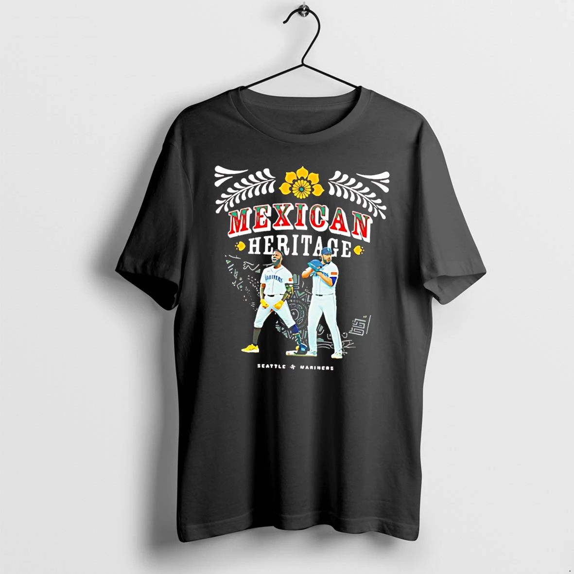 Officials Seattle Mariners Mexican Heritage Mlb Baseball Tee Premium T Shirt Sweatshirt Hoodie