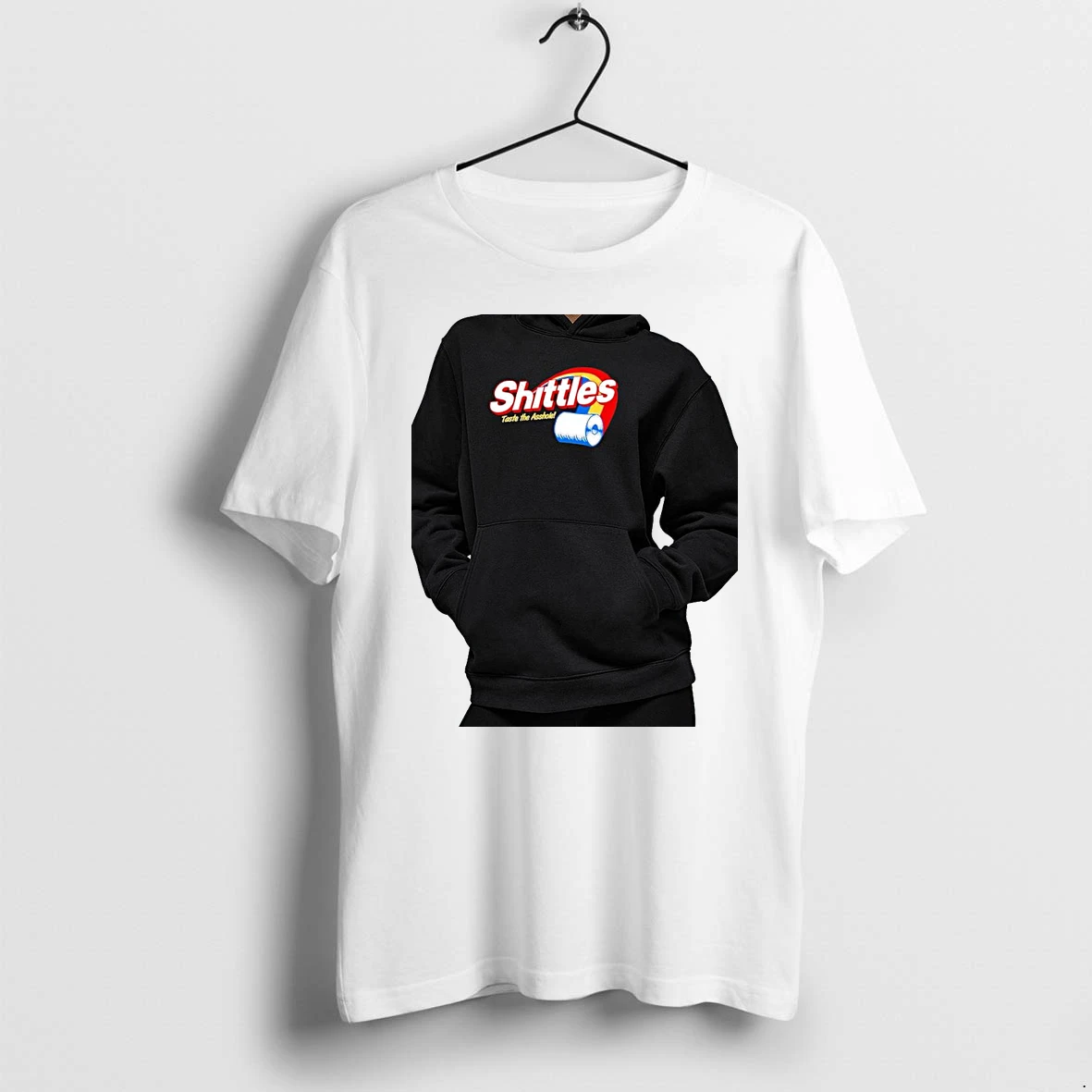 Officials Skittles Parody Shittles Taste The Asshole Toilet Paper Premium T Shirt Sweatshirt Hoodie