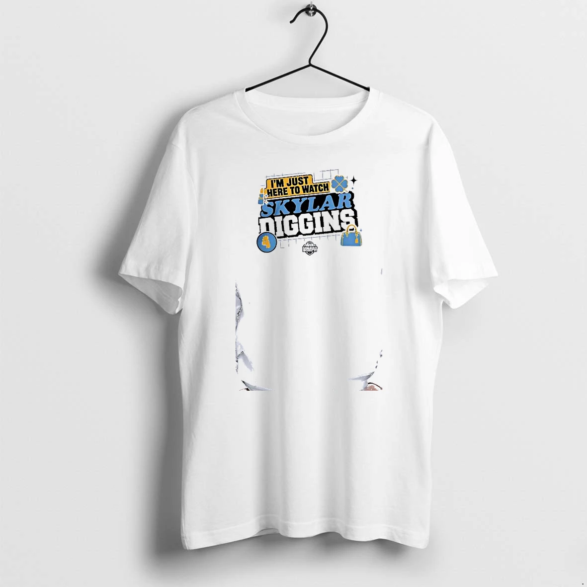 Officials Skylar Diggins Im Just Here To Watch Premium T Shirt Sweatshirt Hoodie