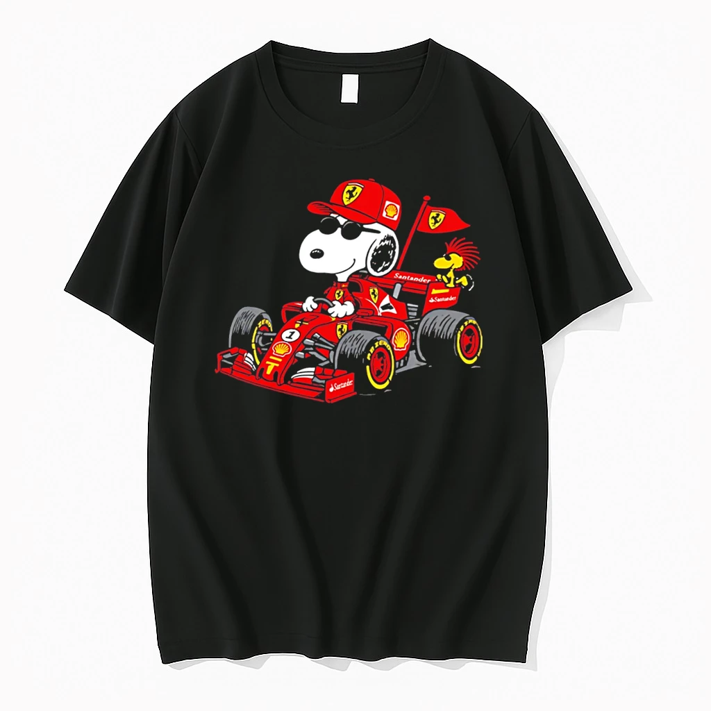 Officials Snoopy Ferrari F1 Woodstock Formula Racing Tee Premium T Shirt Sweatshirt Hoodie
