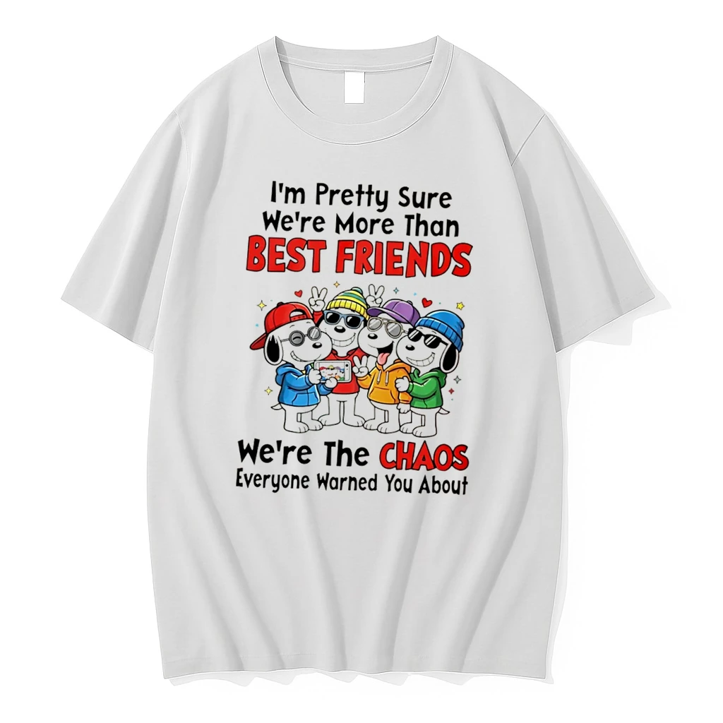 Officials Snoopy Friends We Are The Chaos Everyone Warned You About Tee Premium T Shirt Sweatshirt Hoodie