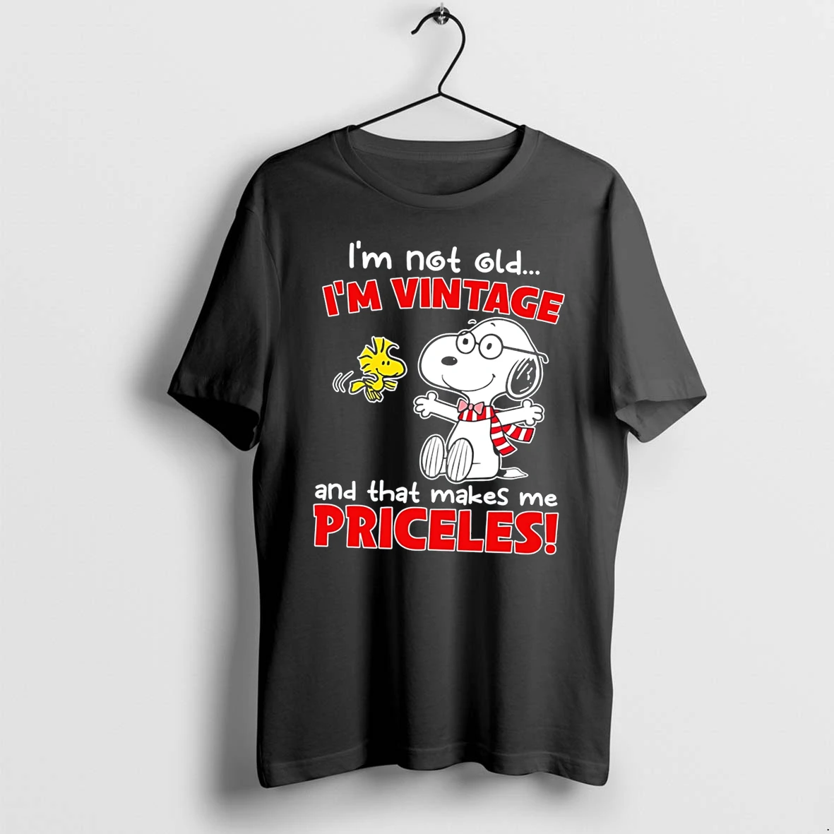 Officials Snoopy Im Not Old Im Vintage And That Makes Me Priceless Tee Premium T Shirt Sweatshirt Hoodie