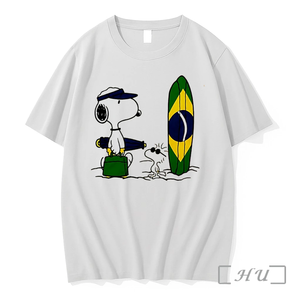 Officials Snoopy Peanuts Brazil Surfing Yellow World Cup 2026 Tee Premium T Shirts Sweater Hoodie