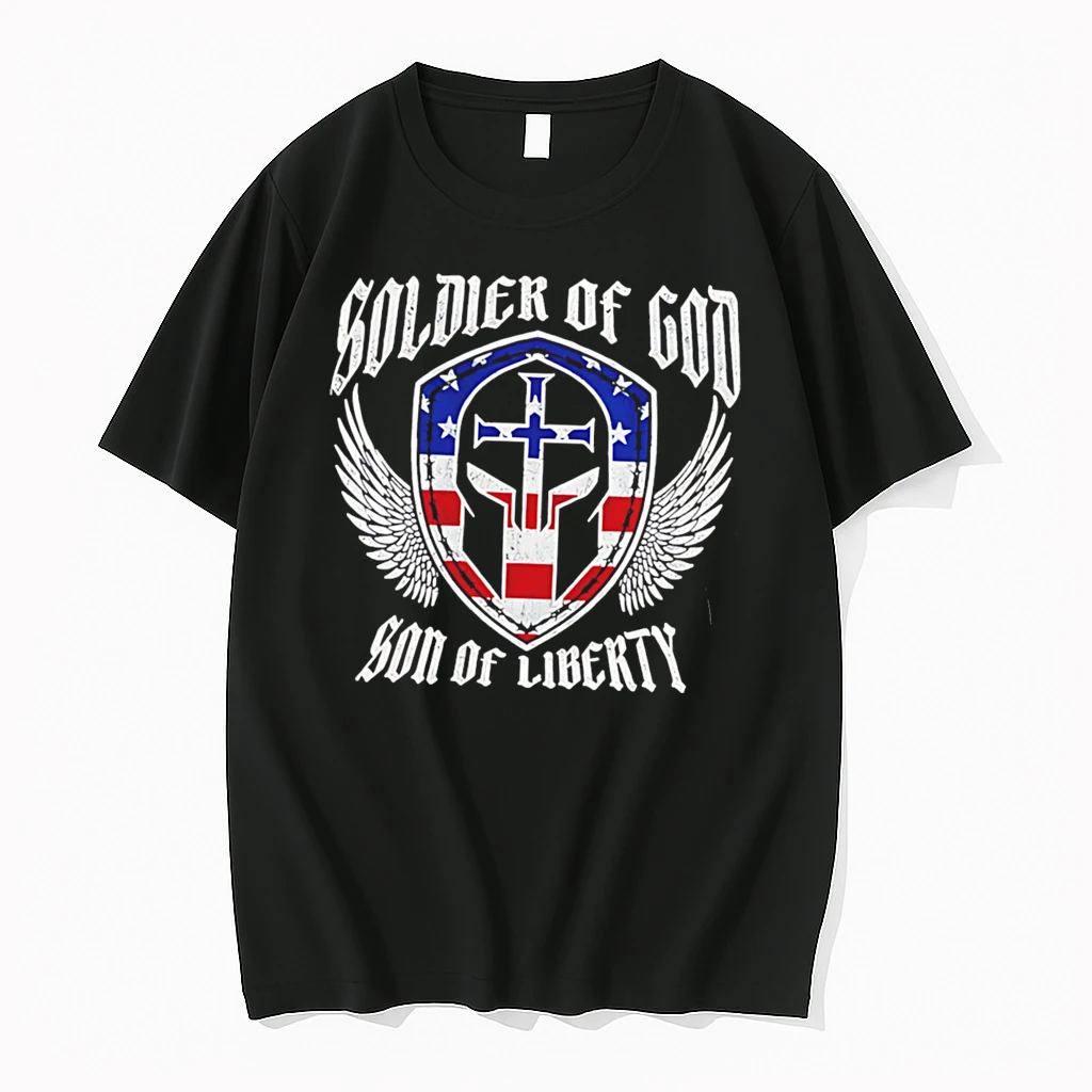 Officials Soldier Of God Son Of Liberty Christ Tee Premium T Shirt Sweatshirt Hoodie
