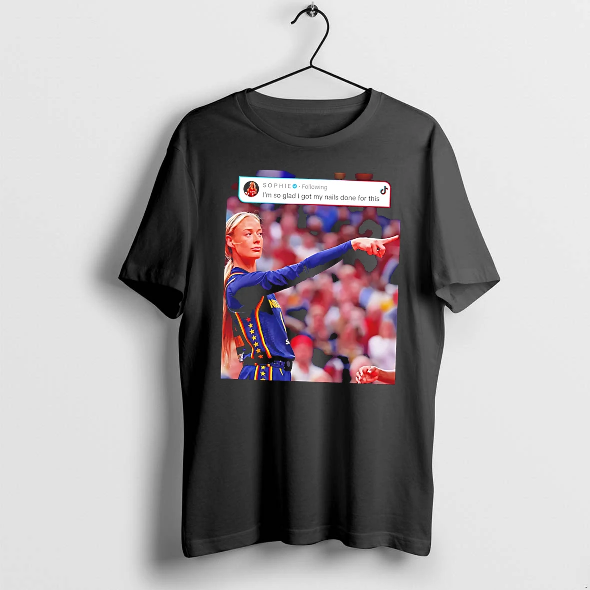 Officials Sophie Cunningham Im So Glad I Got My Nails Done Indiana Fever Tee Premium T Shirt Sweatshirt Hoodie