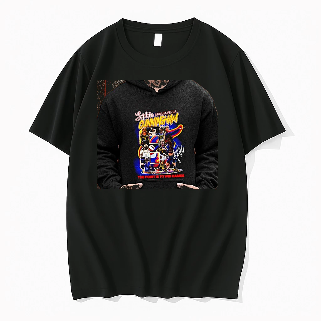 Officials Sophie Cunningham Indiana Fever The Point Is To Win Games Signature Premium T Shirt Sweatshirt Hoodie