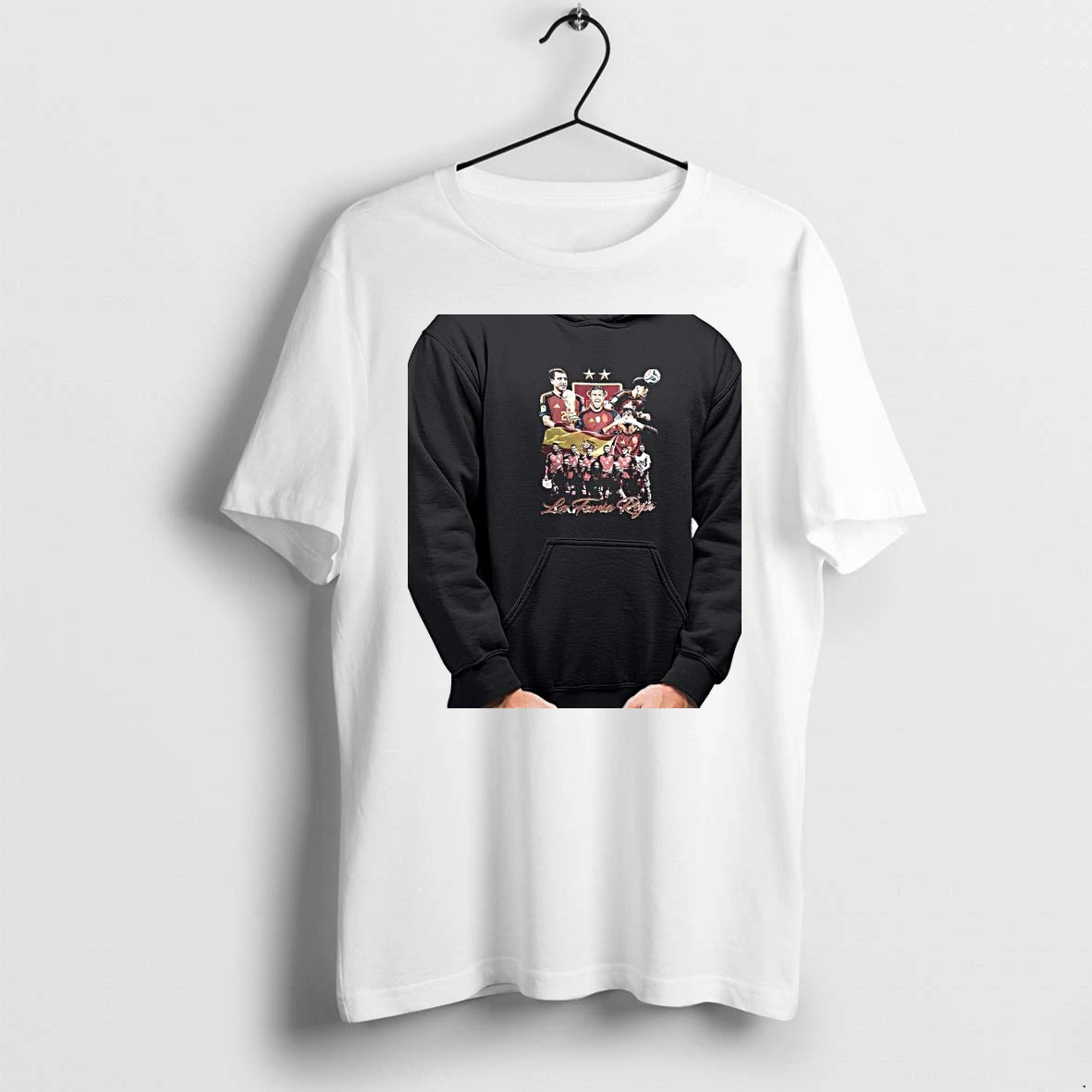 Officials Spain National Football Team Players La Furia Roja Soccer Team Premium T Shirt Sweatshirt Hoodie