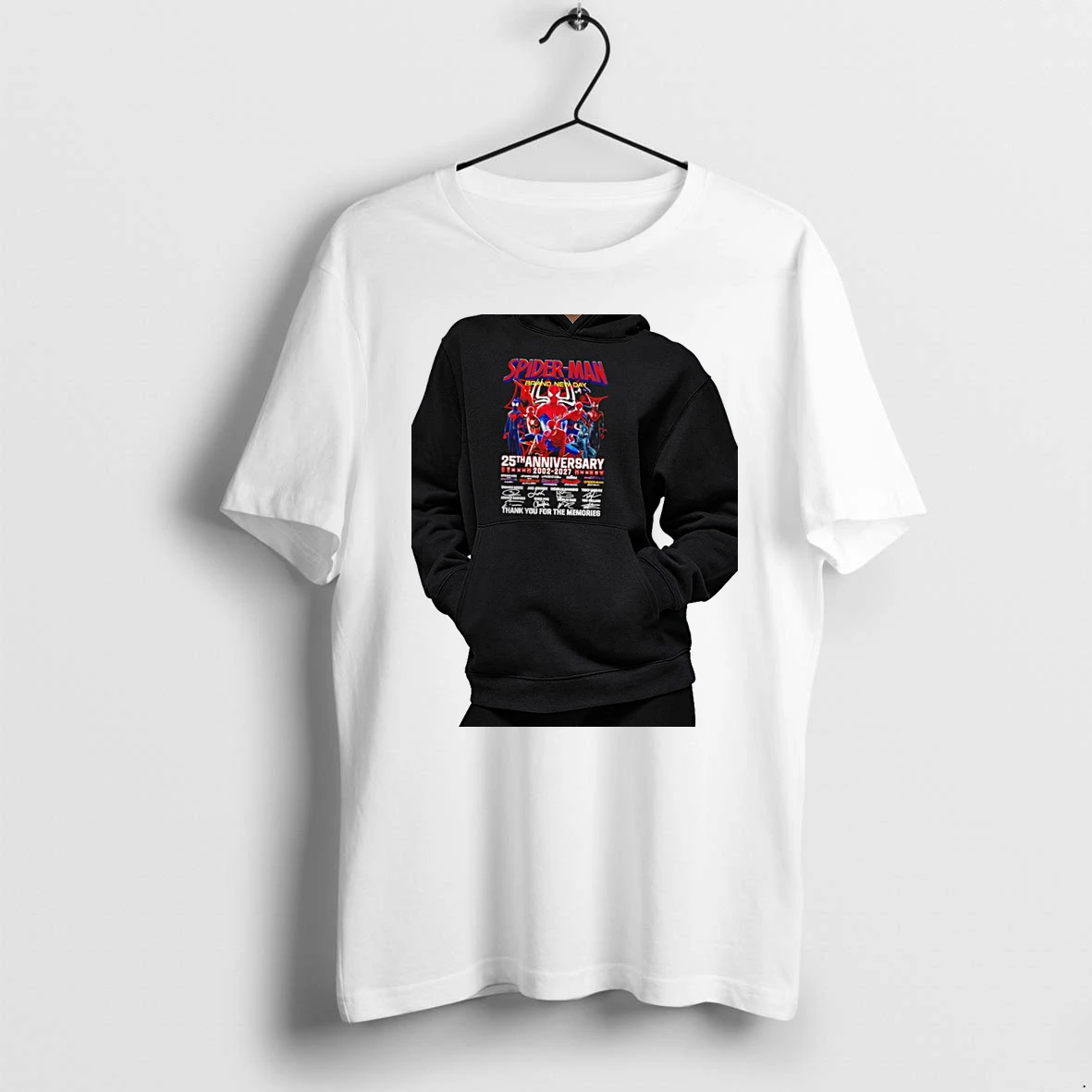 Officials Spider Man Brand New Day 25th Anniversary 2002 2027 Signature Premium T Shirt Sweatshirt Hoodie