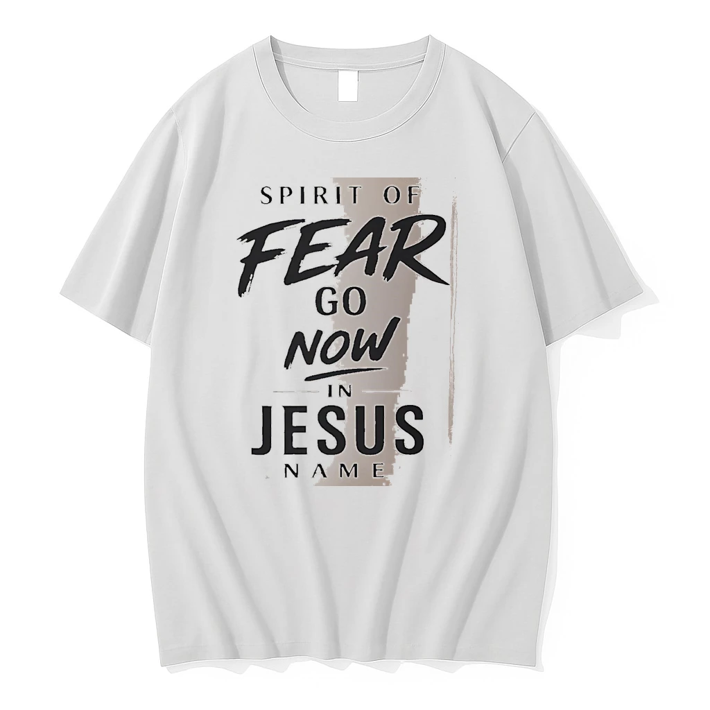 Officials Spirit Of Fear Go Now In Jesus Name White Premium T Shirt Sweatshirt Hoodie