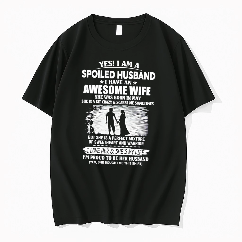 Officials Spoiled Husband Of An Awesome May Born Wife Tee Premium T Shirt Sweatshirt Hoodie