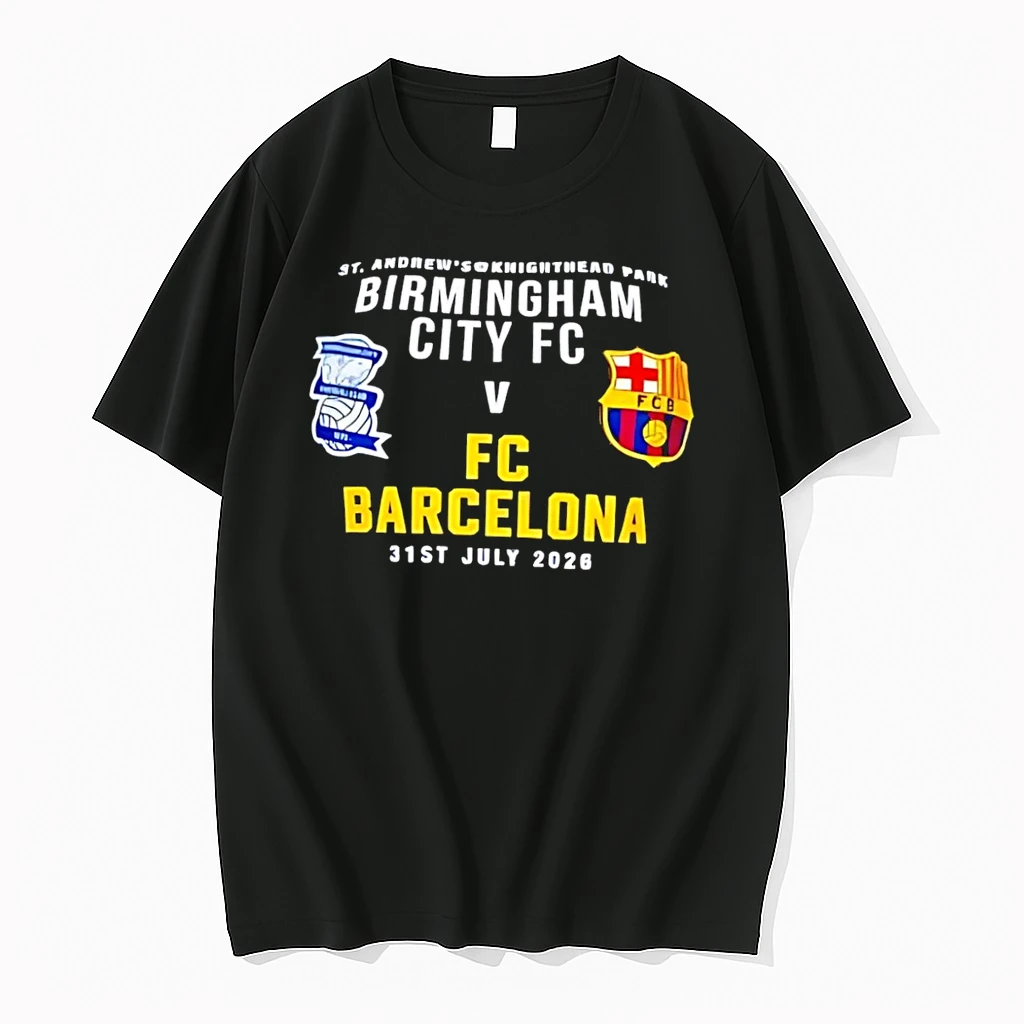Officials St Andrews Knighthead Park Birmingham City Fc V Fc Barcelona Black Premium T Shirt Sweatshirt Hoodie