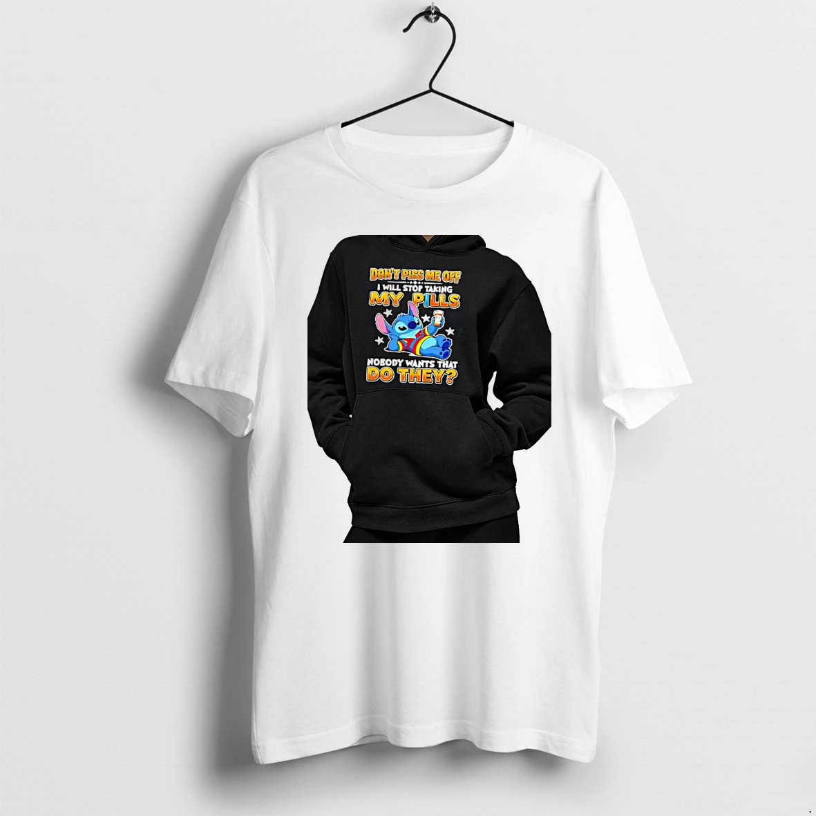 Officials Stitch Lilo And Stitch Dont Piss Me Off I Will Stop Taking My Pills Premium T Shirt Sweatshirt Hoodie