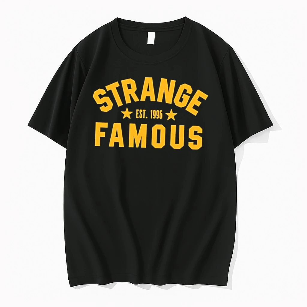 Officials Strange Famous Est 1996 Graphic Black Premium T Shirt Sweatshirt Hoodie