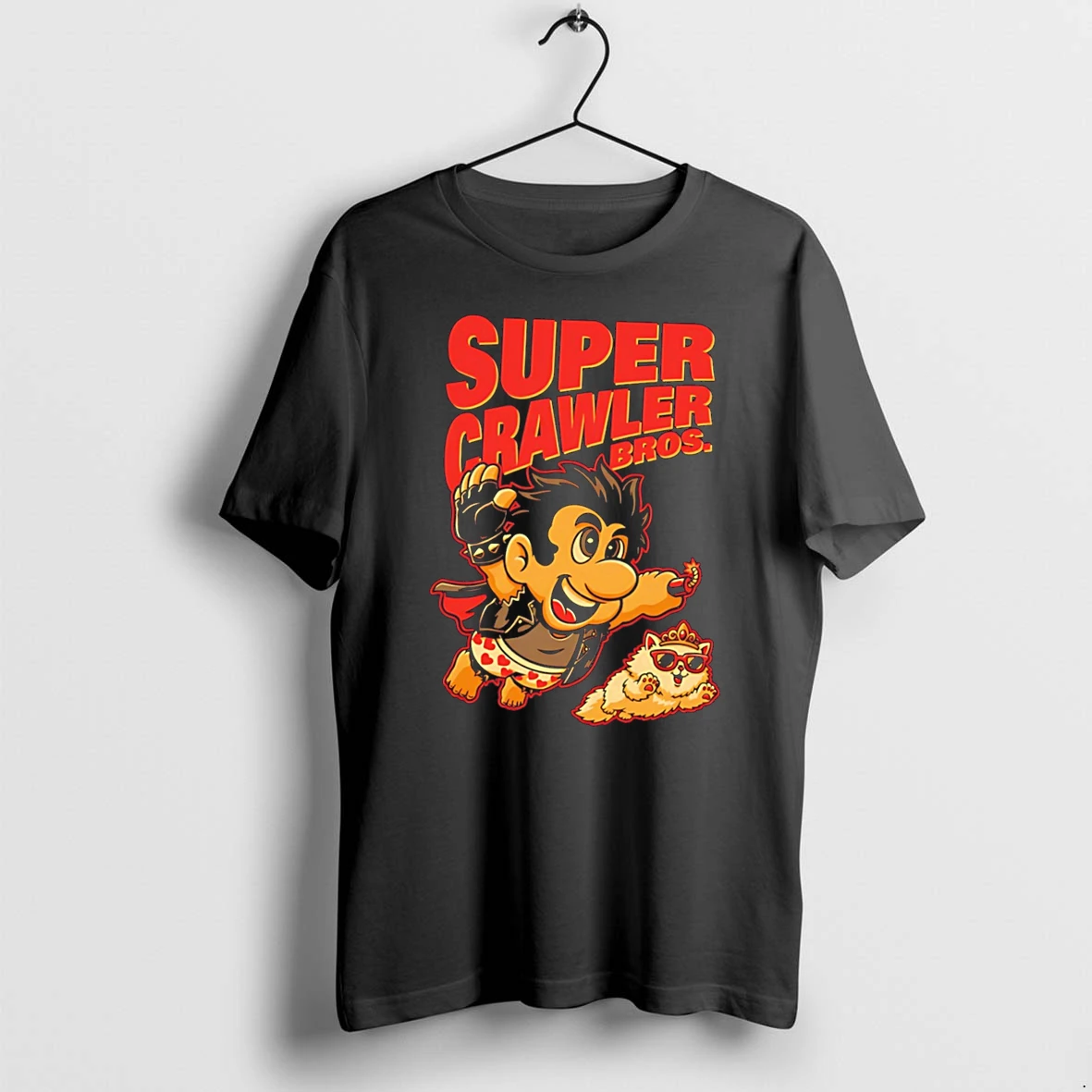 Officials Super Crawler Bros Rocker Character With Crowned Cat Tee Premium T Shirt Sweatshirt Hoodie
