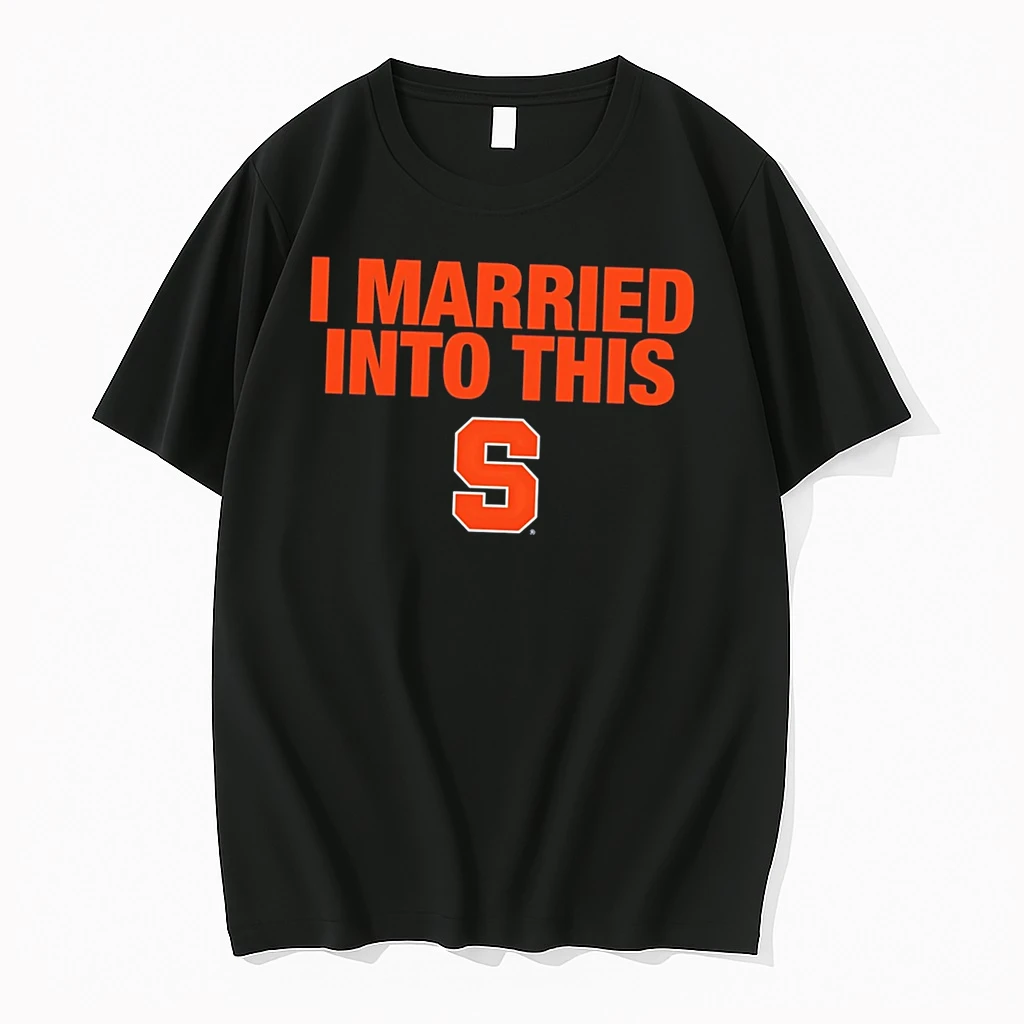Officials Syracuse Orange I Married Into This Logo Tee Premium T Shirt Sweatshirt Hoodie