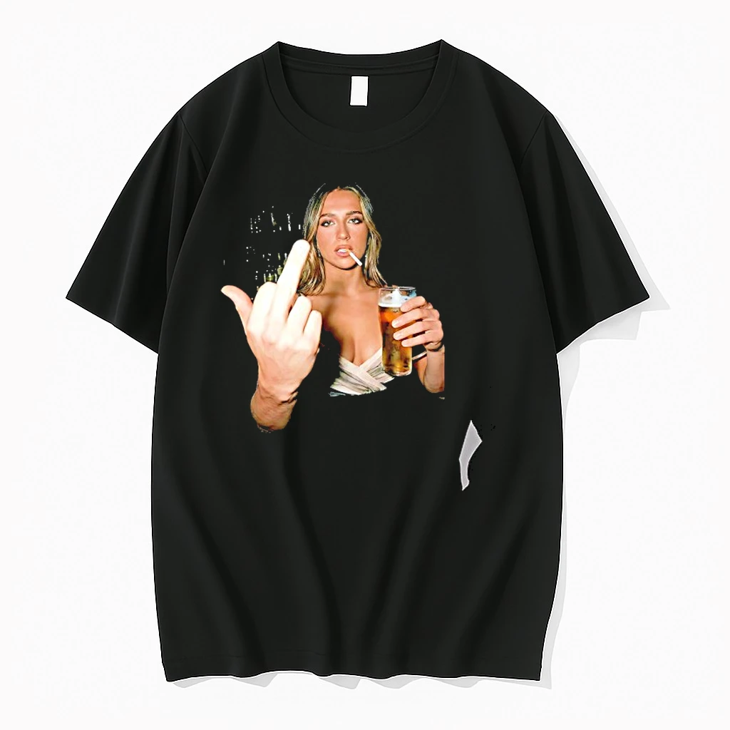 Officials Tate Mcrae Beer And Cigarette Middle Finger Pose Portrait Premium T Shirt Sweatshirt Hoodie
