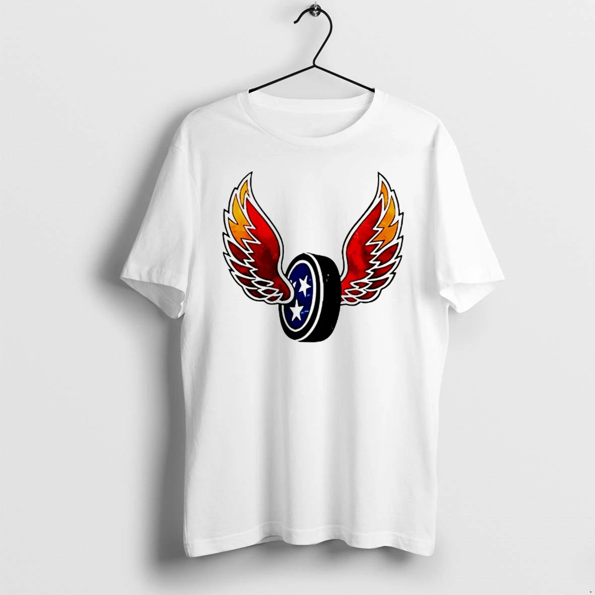 Officials Tennessee State Flag Hockey Puck With Wings Tee Premium T Shirt Sweatshirt Hoodie