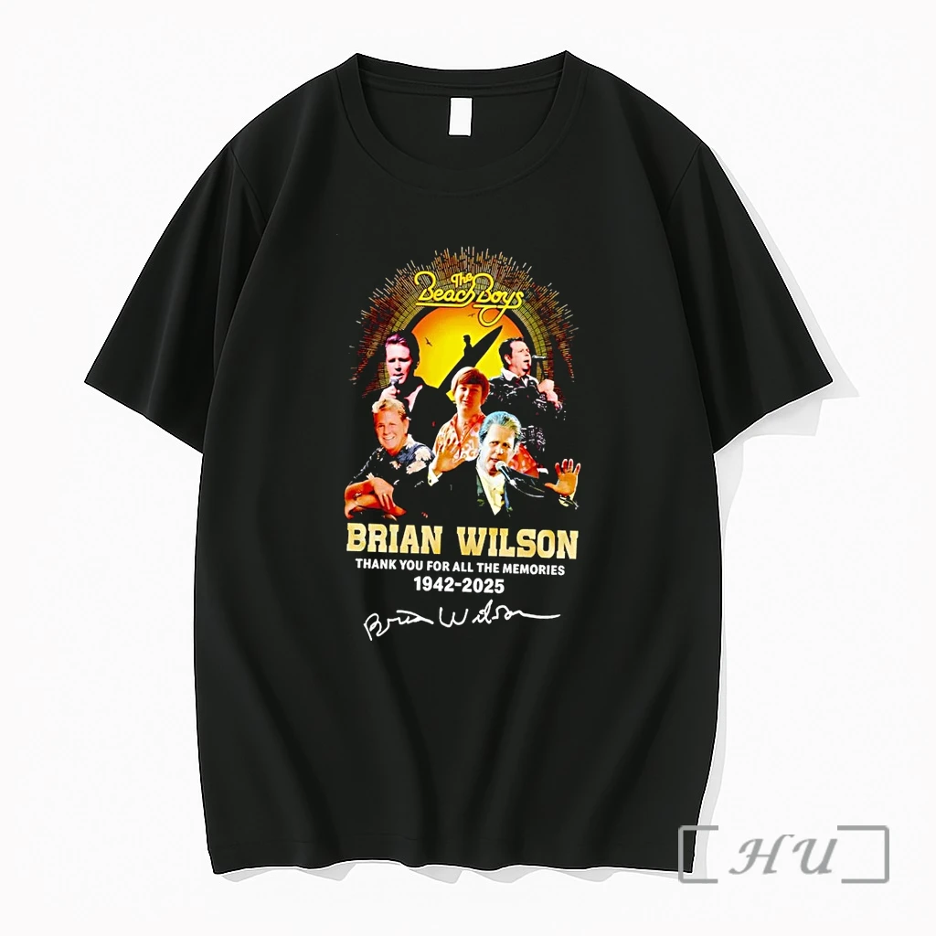 Officials The Beach Boys Brian Wilson Thank You For All The Memories 1942 2026 Signature Black Premium T Shirts Sweater Hoodie