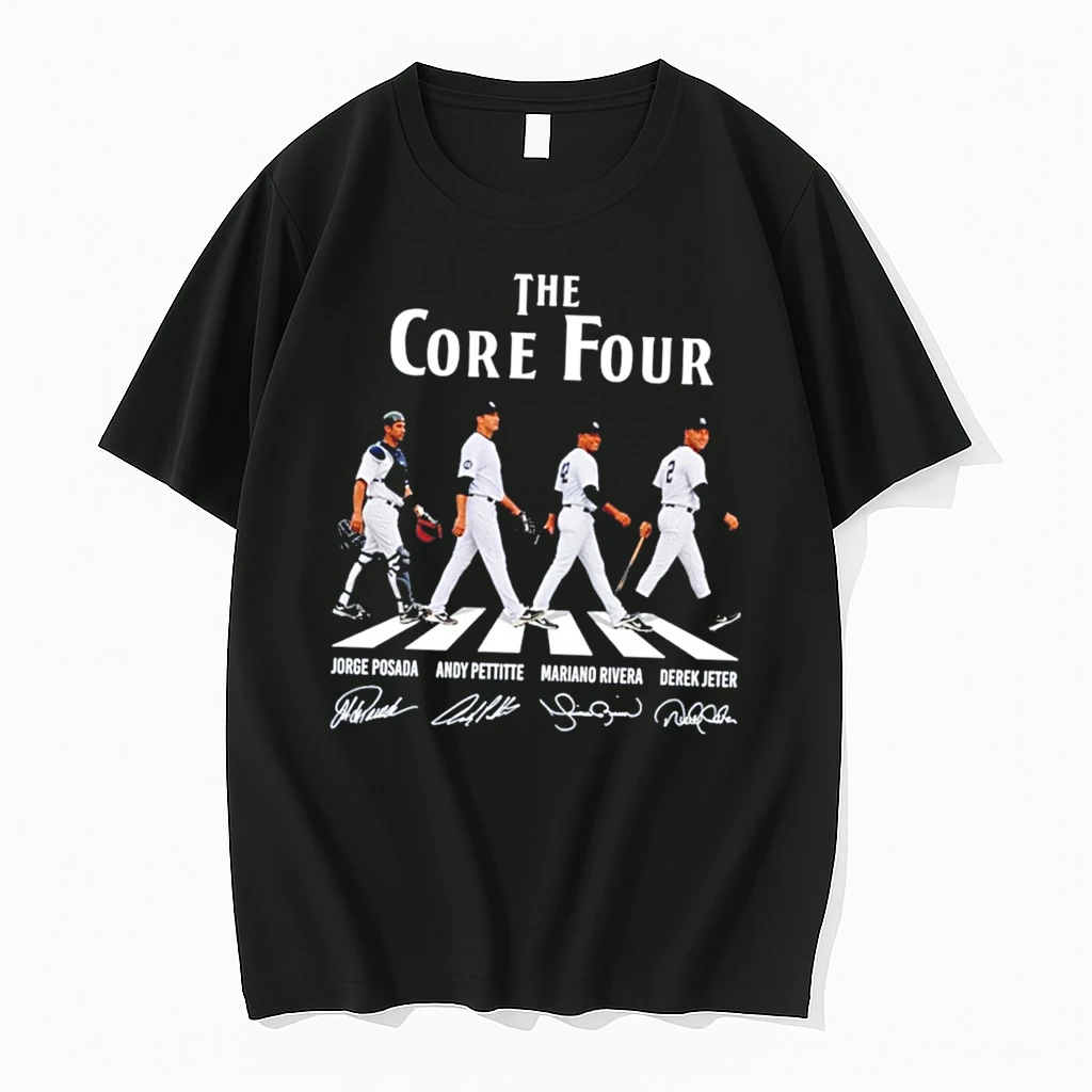 Officials The Core Four Jorge Posada Andy Pettitte Mariano Rivera Derek Jeter Signature Tee Premium T Shirt Sweatshirt Hoodie