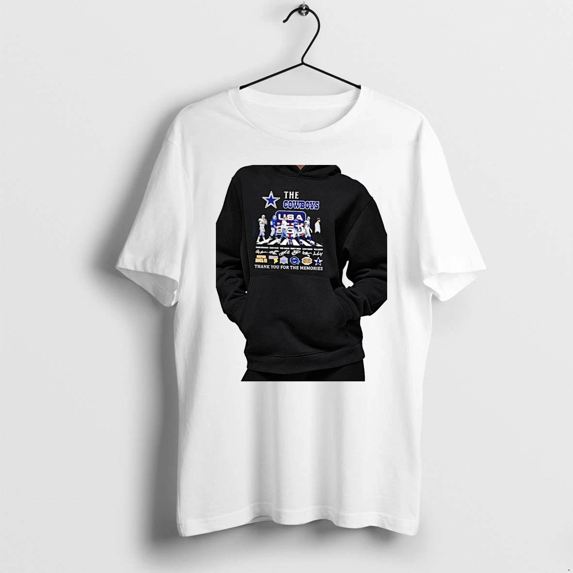 Officials The Cowboys Roger Staubach Randy White Troy Aikman Emmitt Smith Larry Brown Dallas Cowboys Signature Premium T Shirt Sweatshirt Hoodie