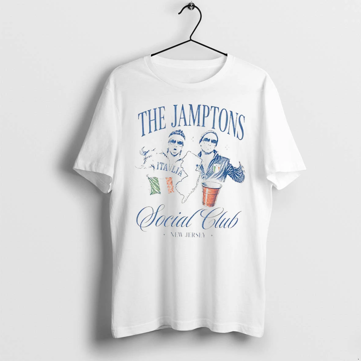 Officials The Jamptons Social Club New Jersey Italian American Tee Premium T Shirt Sweatshirt Hoodie
