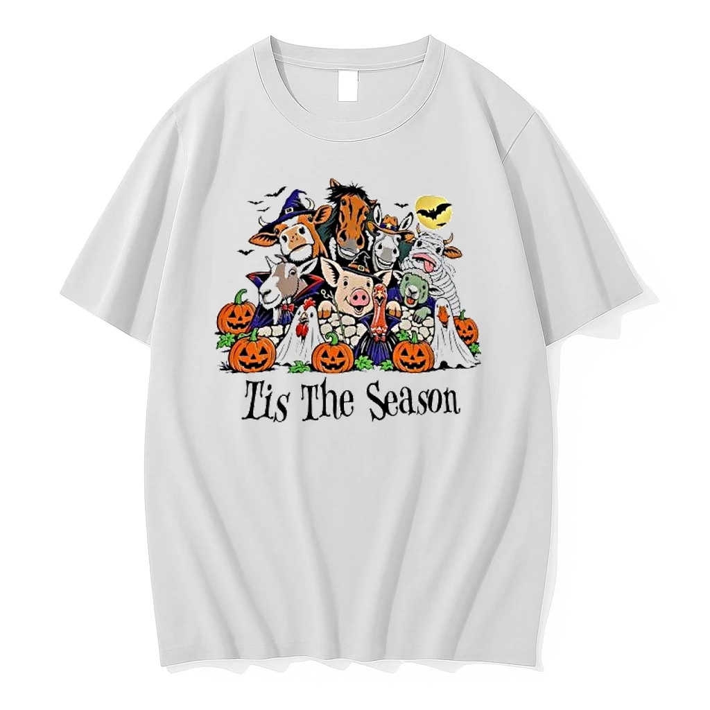 Officials Tis The Season Farm Animal Halloween Cow Premium T Shirt Sweatshirt Hoodie