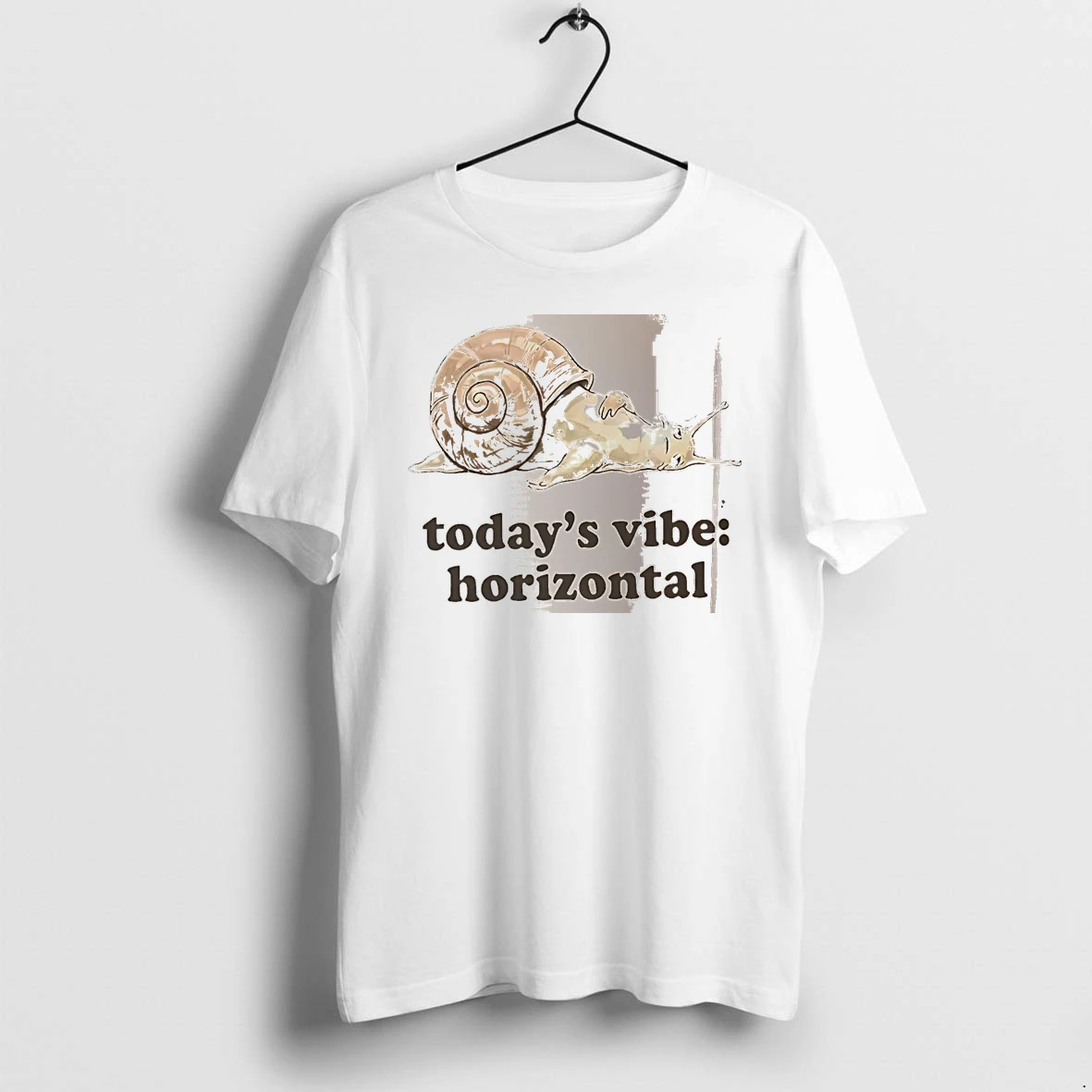 Officials Todays Vibe Horizontal Snail White Premium T Shirt Sweatshirt Hoodie