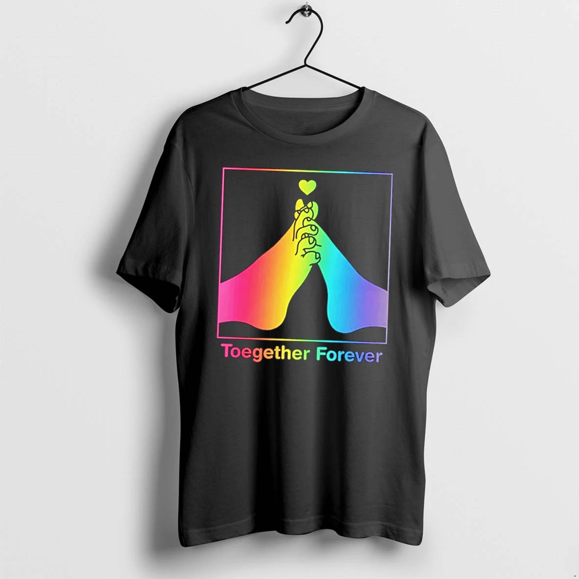 Officials Toegether Forever Rainbow Pride Tee Premium T Shirt Sweatshirt Hoodie