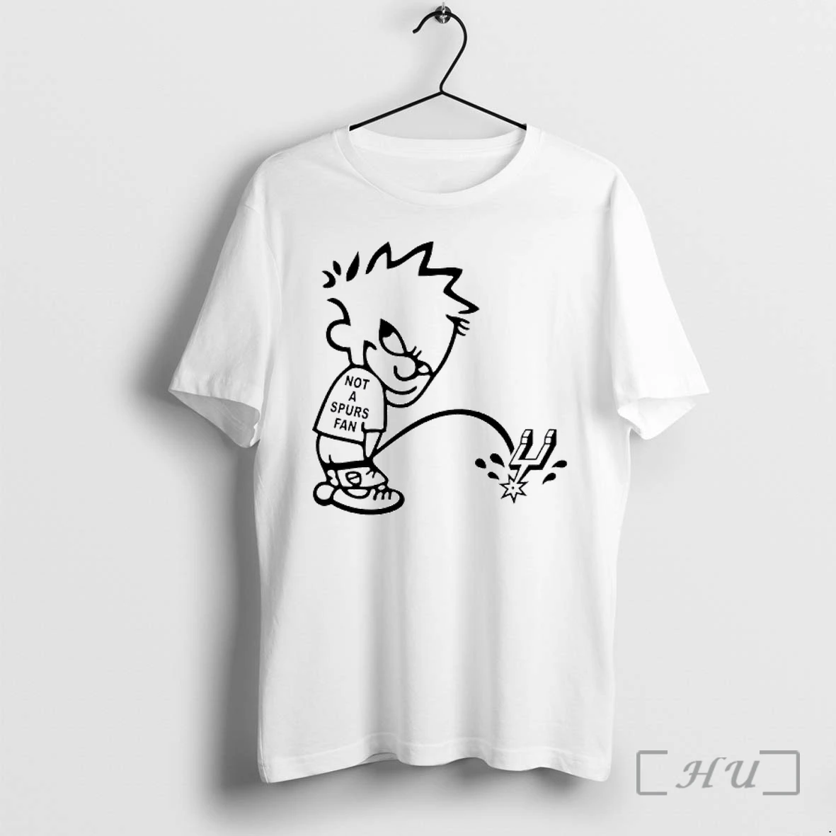 Officials Top Calvin Not A Spurs Fan Peeing San Antonio Spurs Logo Premium T Shirts Sweater Hoodie