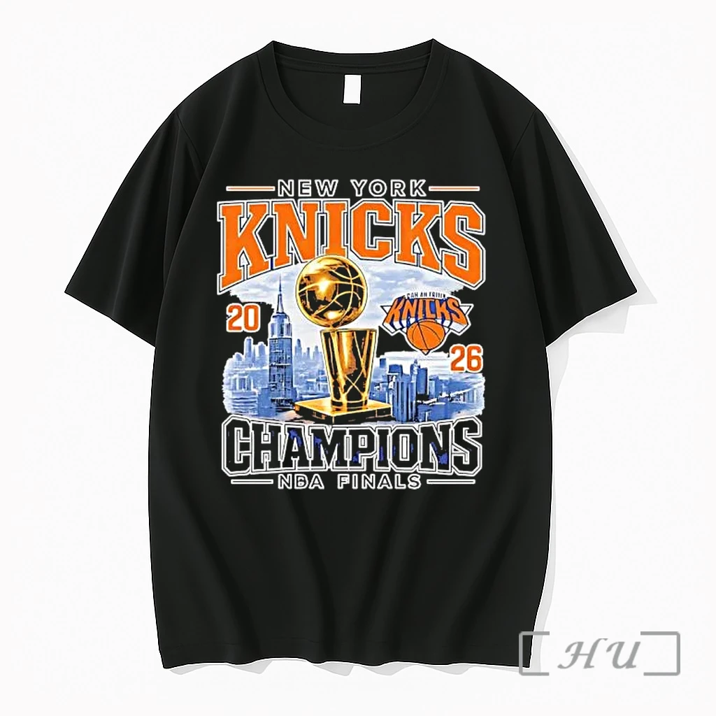 Officials Top New York Knicks 2026 Champions Nba Finals Basketball Trophy Skyline Logo Premium T Shirts Sweater Hoodie