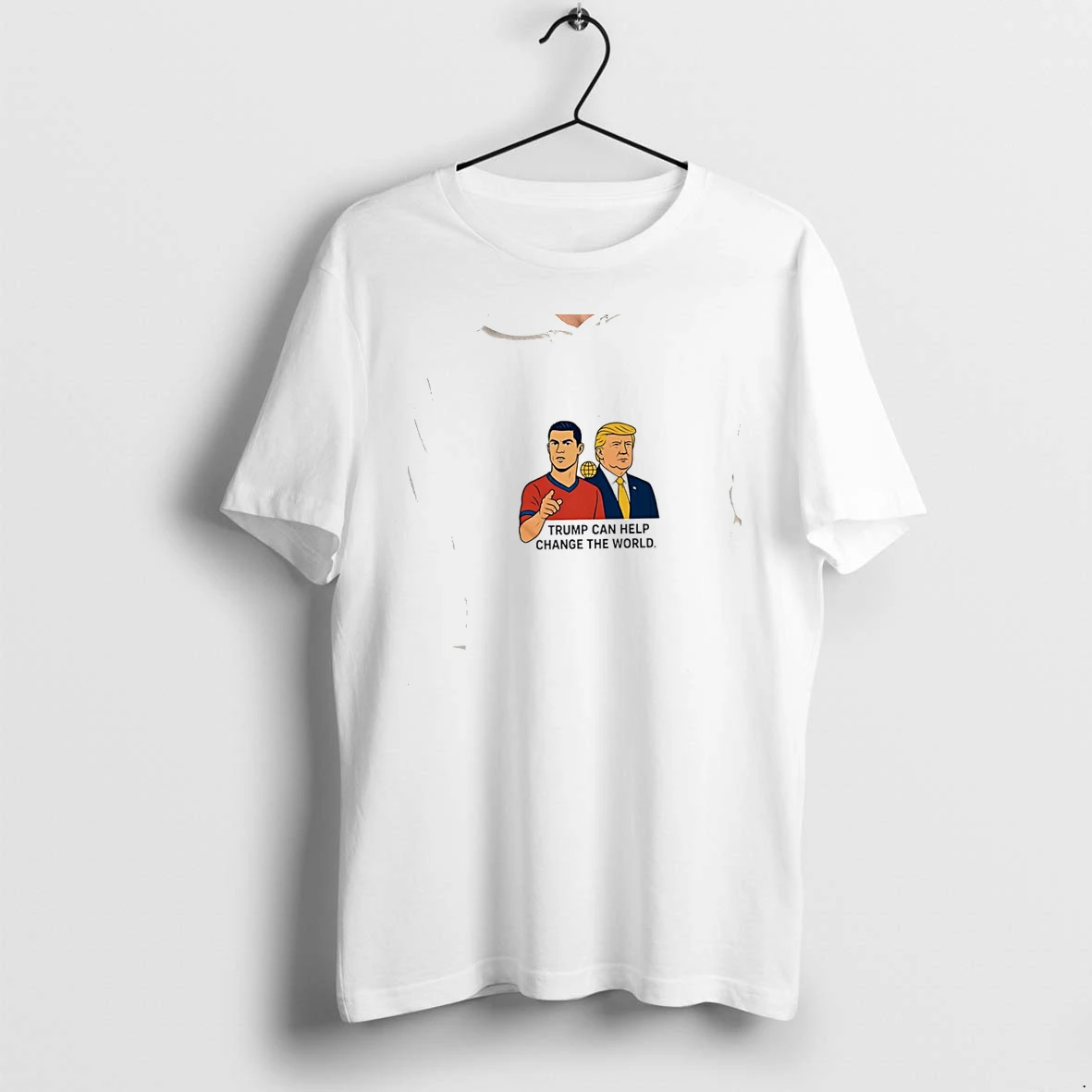 Officials Trump And Ronaldo Change The World Sarcastic World Cup 2026 Premium T Shirt Sweatshirt Hoodie