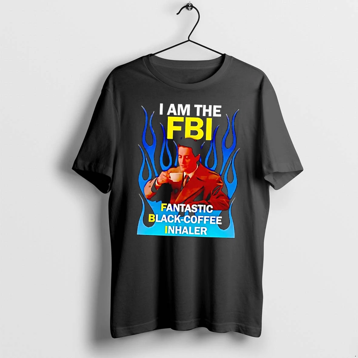 Officials Twin Peaks Special Agent Dale Cooper Drinking Coffee I Am The Fbi Fantastic Black Coffee Inhaler Black Premium T Shirt Sweatshirt Hoodie