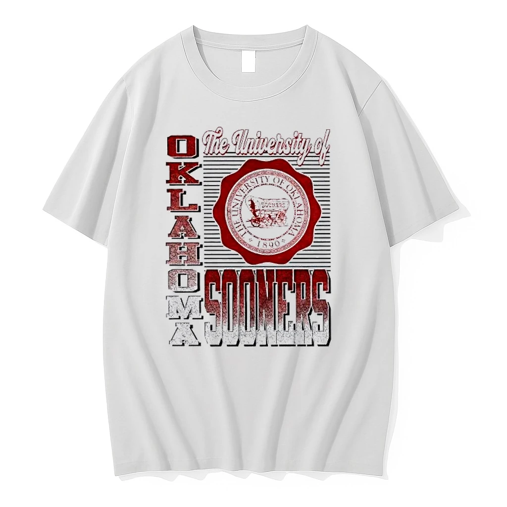 Officials University Of Oklahoma Sooners Distressed Logo Premium T Shirt Sweatshirt Hoodie