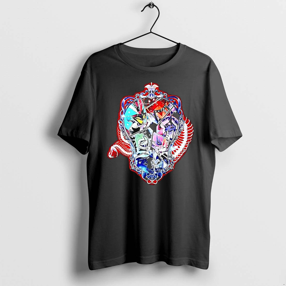 Officials Vees Vox Valentino Velvet Overlord Characters Hazbin Hotel Premium T Shirt Sweatshirt Hoodie